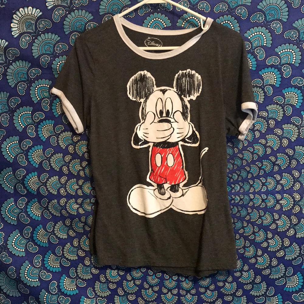 Grey Mickey Mouse shirt